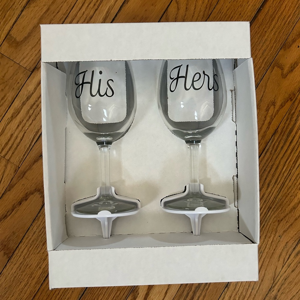 His and Hers Wine Glass Set